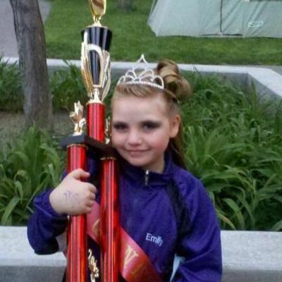 Emily with trophy
