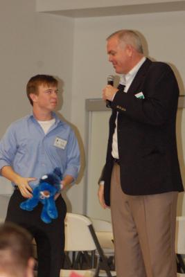 Coach Dave Rose, Ryan Allred giving away Ryan's Lions